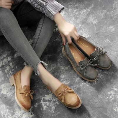 佰吉瑪新款樂福鞋 流蘇粗跟，打造夏日學(xué)院風(fēng)